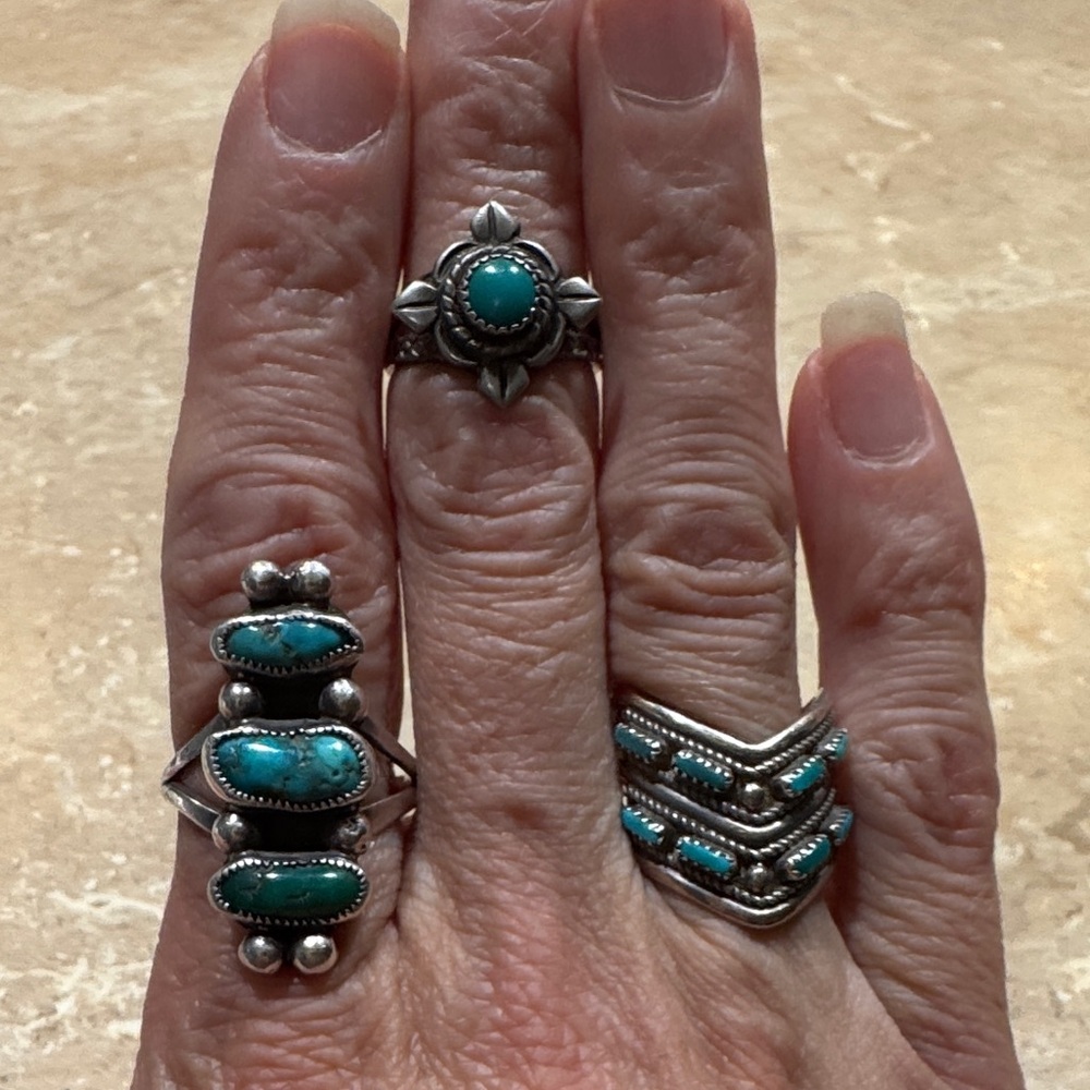 Silver Turquoise Ring - Picture 6 of 13